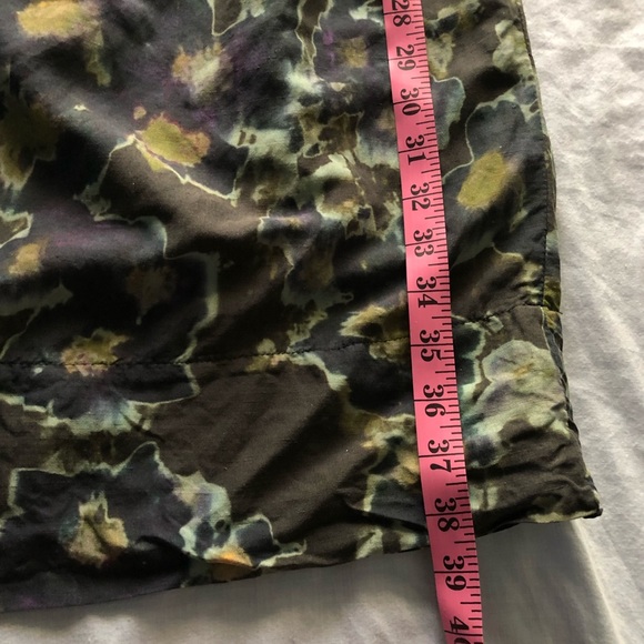 Creatures of Comfort Tie Strap Water Color Floral Dress With Pockets - Picture 13 of 13